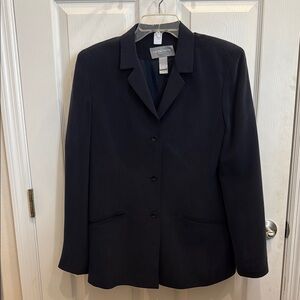 Liz Claiborne Black Blazer Tailored Suit Jacket
